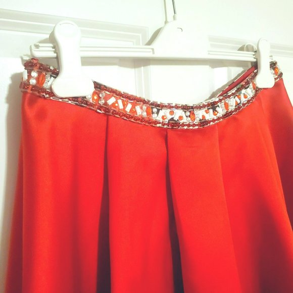 Temptation Red, Black, White and Green 2pc Dress Size 12 Pageant/Prom/Dance/Spec - Picture 6 of 7